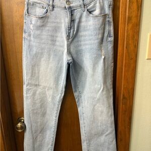 Kensie Light Wash Distressed Slim Jeans 10/30
